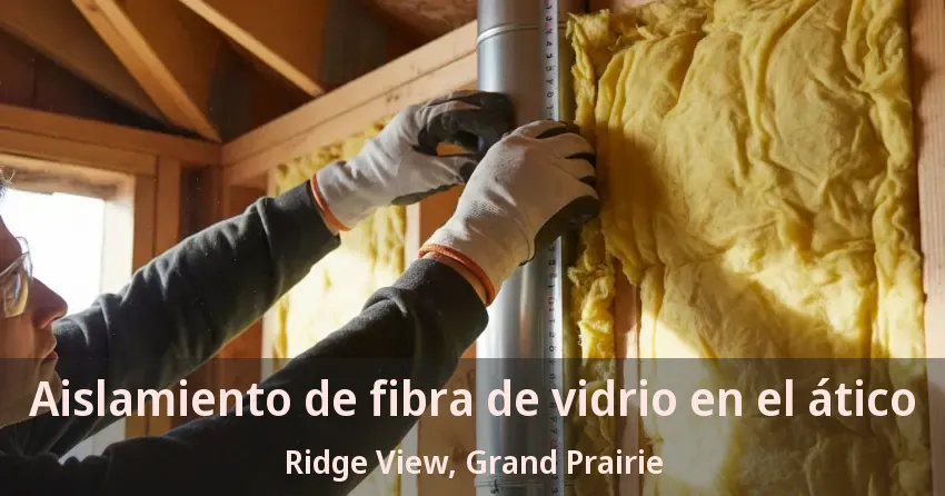 Aislamiento de fibra de vidrio en el ático Ridge View, Grand Prairie - TX Aislamiento de fibra de vidrio en el ático Ridge View, Grand Prairie - TX