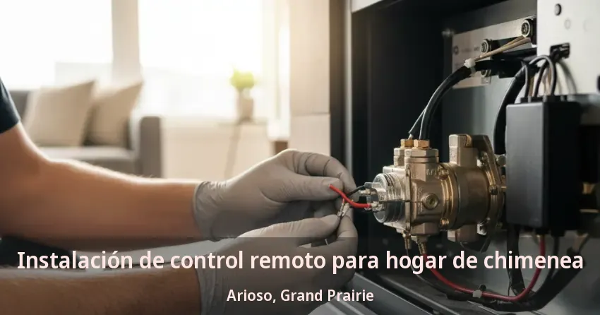 Instalación de control remoto para hogar de chimenea Arioso, Grand Prairie - TX Instalación de control remoto para hogar de chimenea Arioso, Grand Prairie - TX