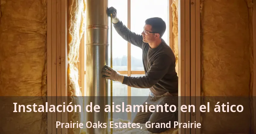 Instalación de aislamiento en el ático Prairie Oaks Estates, Grand Prairie - TX Instalación de aislamiento en el ático Prairie Oaks Estates, Grand Prairie - TX