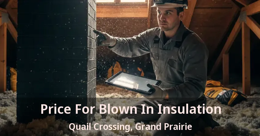 Price For Blown In Insulation Quail Crossing, Grand Prairie - TX Price For Blown In Insulation Quail Crossing, Grand Prairie - TX